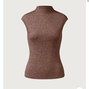 026 NWT OGL CashSoft Mockneck Cap Sleeve Tank Size L